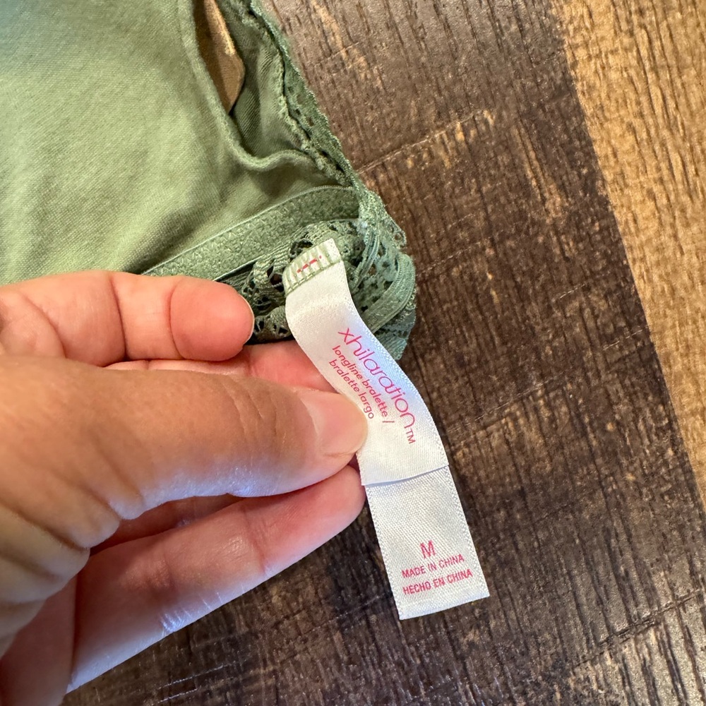 Xhilaration sage green lace bralette - Picture 3 of 3